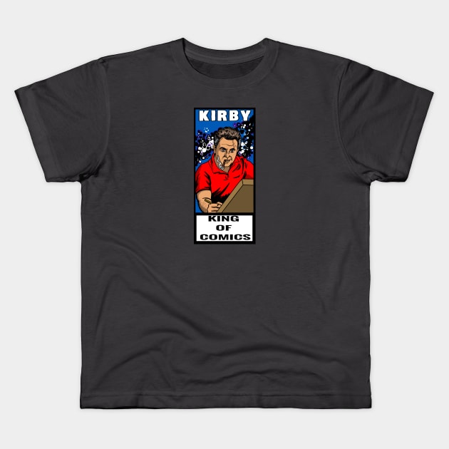 Kirby King of Comics Kids T-Shirt by blakely737